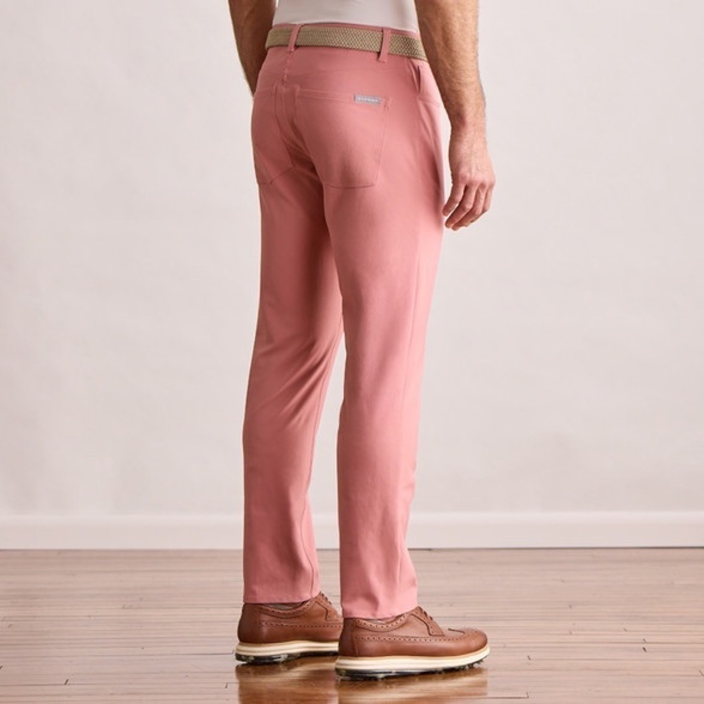 NWT - Dunning Golf Stretch Performance Pants - 40x32 - Rosewood Chambray